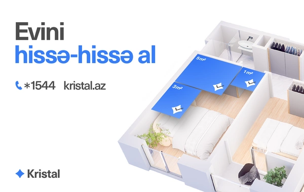 Kristaldan aylıq ödəniş öhdəliyi olmadan ev sahibi olmaq imkanı