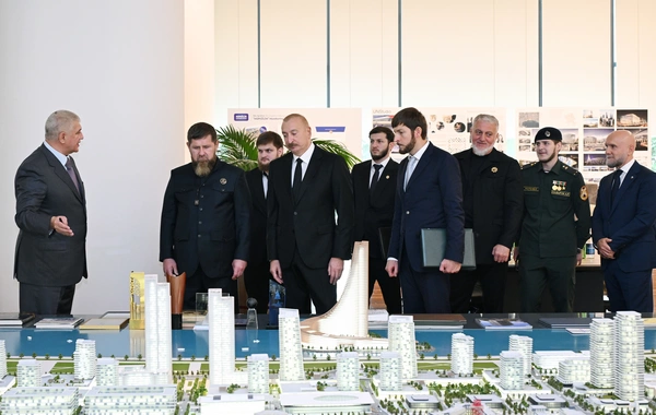 Prezident İlham Əliyev və Rusiyanın Çeçenistan Respublikasının başçısı "Bakı Ağ Şəhər"də olublar