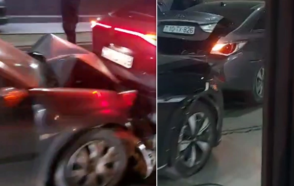 Ziya Bünyadov prospektindəki tuneldə ZƏNCİRVARİ QƏZA