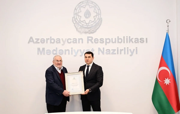 Niyaməddin Musayev, Ağaəli İbrahimov və bir sıra şəxsə Mədəniyyət Nazirliyinin Fəxri diplomu verilib