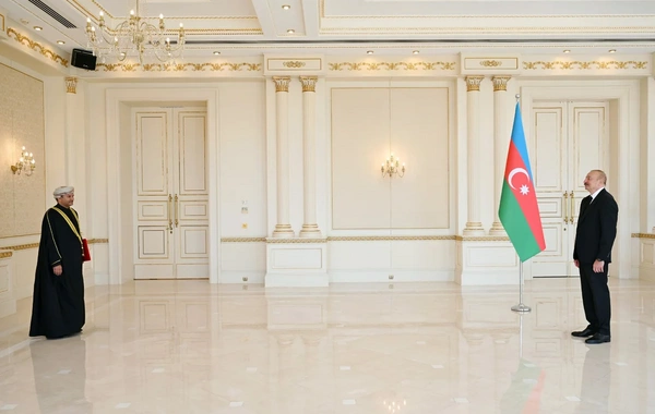 The President received the newly appointed Ambassador of the Sultanate of Oman to Azerbaijan