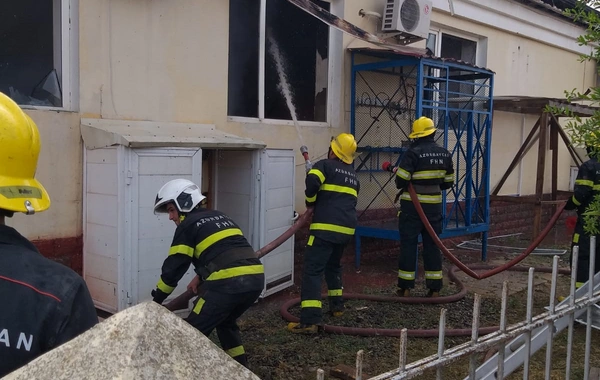 Sabirabadda Muğan klinikasında yanğın söndürülüb