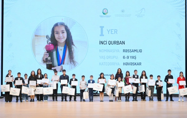 Leyla Əliyeva və Alyona Əliyeva  mükafatlandırma mərasimində iştirak ediblər