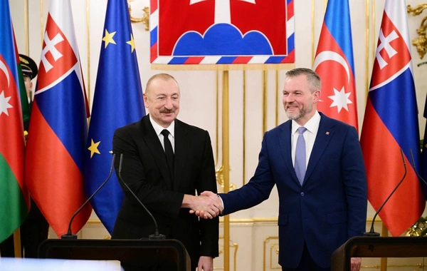 Azərbaycan və Slovakiya prezidentləri mətbuata bəyanatlarla çıxış ediblər