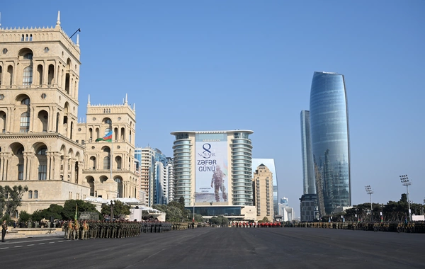 Vətən müharibəsində Qələbənin beşinci ildönümünə həsr olunmuş Hərbi parad keçirilib