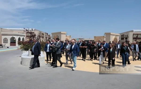Media nümayəndələri Bakı Olimpiya Stadionunda WUF13-lə bağlı görülən işlərlə tanış olublar