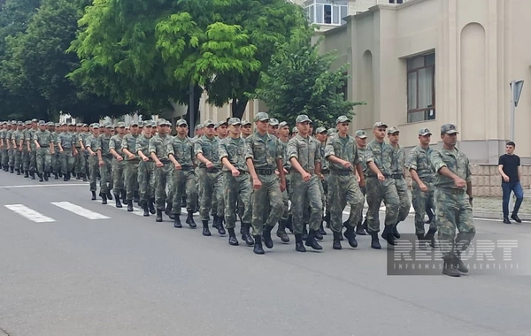 Xankəndi şəhərində hərbçilərin yürüşü başa çatıb
