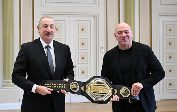 Президент Ильхам Алиев принял президента UFC