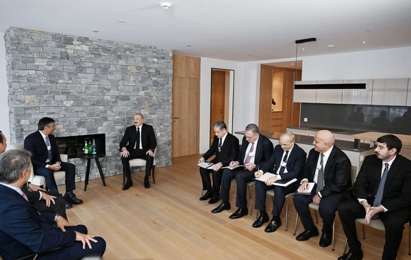 President Ilham Aliyev met with the chairman of the Brazilian company BTG Pactual in Davos