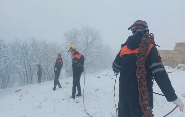 FHN qarlı havada axtarış-xilasetmə ilə bağlı təlim keçirib