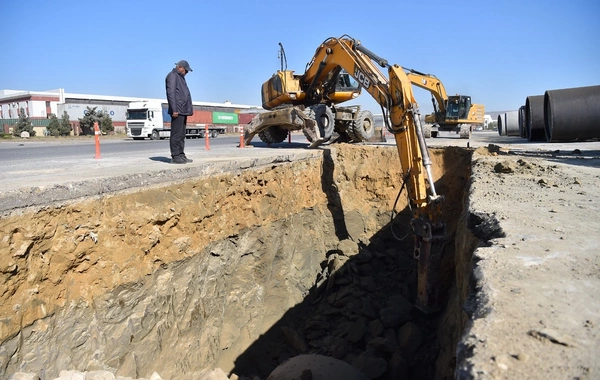Bakıda yeni kanalizasiya kollektorları və sutəmizləyici qurğularının tikintisinə başlanıb