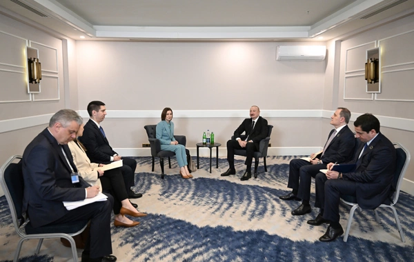 Prezident İlham Əliyevin Antalyada Moldova Prezidenti ilə görüşü olub
