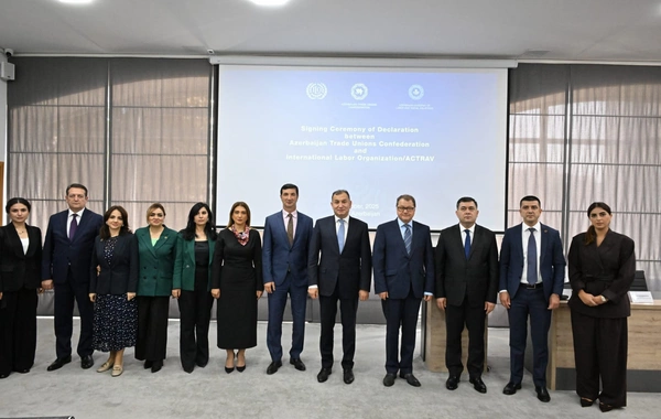 Azərbaycan Həmkarlar İttifaqları Konfederasiyası ilə ACTRAV arasında Bəyannamə imzalanıb