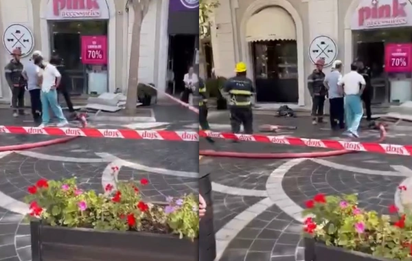 В центре Баку в известном ресторане произошел пожар