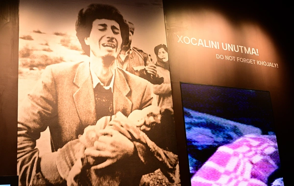Prezident İlham Əliyev Xocalı Soyqırımı Memorialının açılışında iştirak edib
