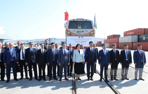 The Chinese train successfully arrived in Baku after a long journey from the Celestial Empire