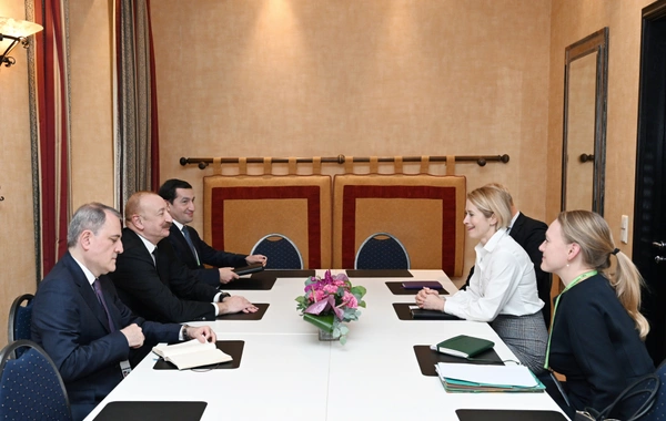 Prezident İlham Əliyev Münhendə Avropa İttifaqının xarici işlər və təhlükəsizlik siyasəti üzrə ali nümayəndəsi ilə görüşüb