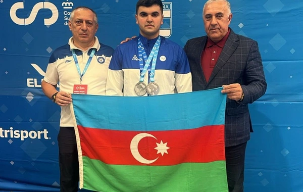 Azərbaycanlı idmançı Avropa çempionatında iki gümüş medala sahib çıxıb
