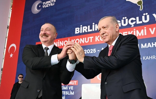Kahramanmaraşda "Azərbaycan" məhəlləsinin açılış mərasimi olub, İlham Əliyev və Ərdoğan tədbirdə iştirak edib