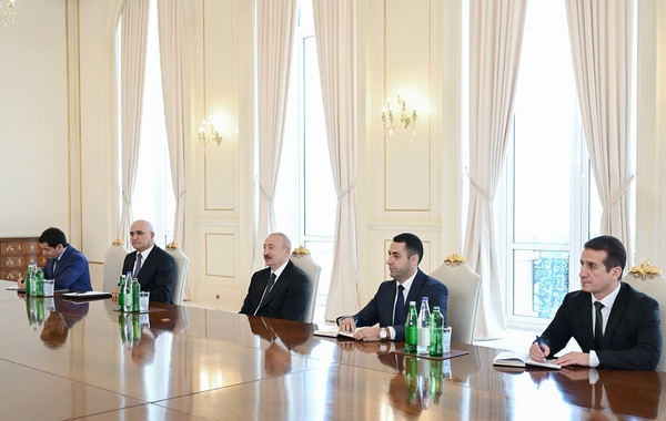 Prezident İlham Əliyev İran İslam Şurası Məclisinin sədrinin başçılıq etdiyi nümayəndə heyətini qəbul edib