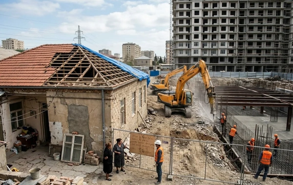 Спор жительницы Баку со стройкомпанией: Снесли крышу, после дождей размыло грунт