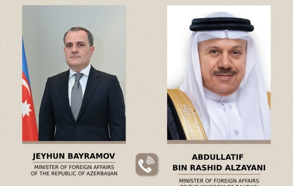 Ceyhun Bayramov Bəhreyn Krallığının xarici işlər naziri ilə danışıq aparıb