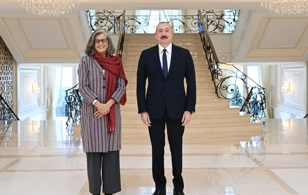 Ilham Aliyev received the executive director of the UN Human Settlements Program