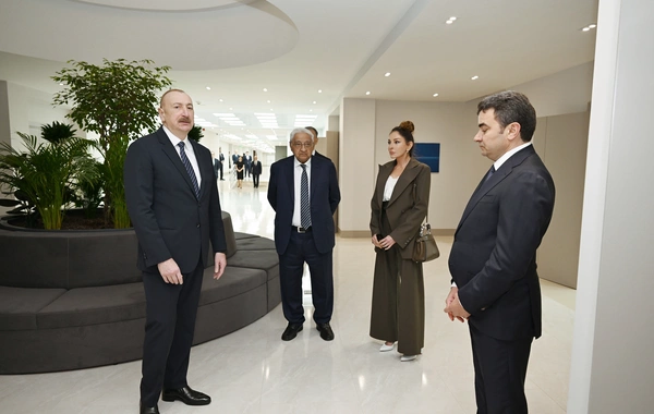 Prezident İlham Əliyev Milli Aviasiya Akademiyasında Beynəlxalq Təlim Mərkəzinin açılışında iştirak edib