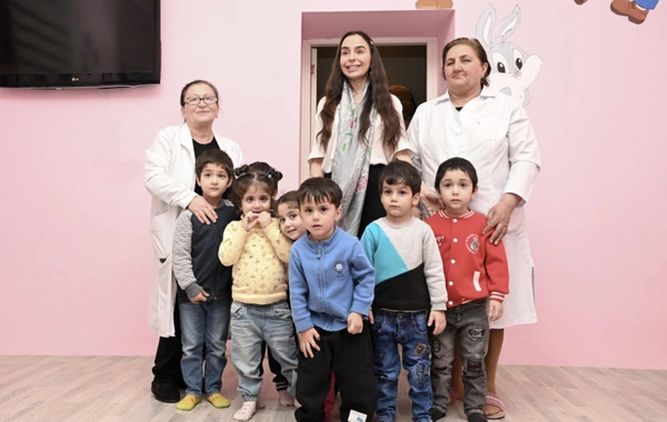 Leyla Əliyeva Səhiyyə Nazirliyi 5 saylı Uşaq Vərəm Sanatoriyasını ziyarət edib