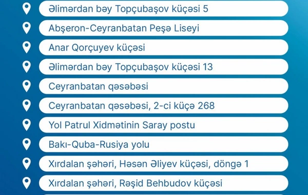 Sumqayıtdan paytaxta təşkil edilən yeni müntəzəm marşrutun dayanacaq məntəqələri açıqlanıb