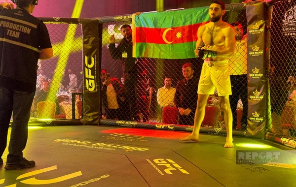 Beynəlxalq döyüş gecəsində azərbaycanlı idmançılar uğurla çıxış edir