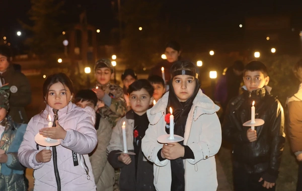 Xocalıda soyqırım qurbanlarının xatirəsinə flaşmob keçirilib