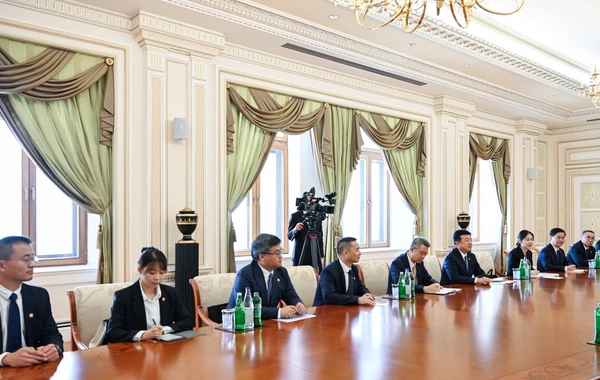 İlham Əliyev Çinin "China Datang Corporation Ltd." şirkətinin nümayəndə heyətini qəbul edib