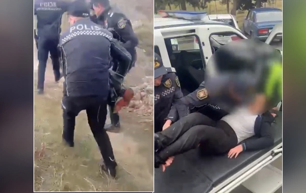 Polis azyaşlının su kanalından çıxarıb