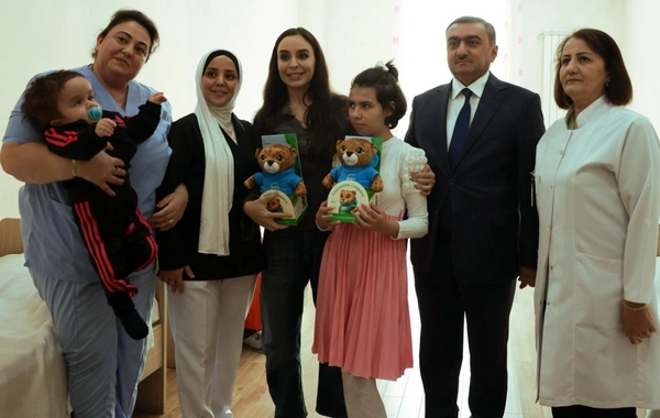 Leyla Əliyeva Mingəçevirdə şəhid ailəsini ziyarət edib, bir sıra sosial müəssisələrlə tanış olub