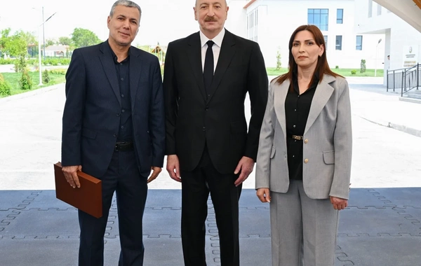Prezident və birinci xanım Cəbrayıl rayonunun Şükürbəyli kəndinə köçən sakinlərlə görüşüblər