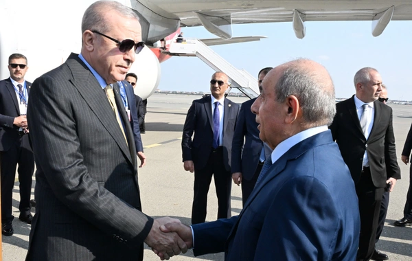 Türkiyə Prezidenti Rəcəb Tayyib Ərdoğan Azərbaycana səfərə gəlib