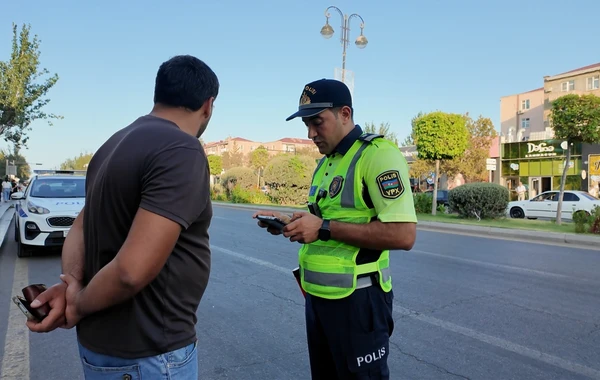 Polis bu şəhərdə 58 mindən çox protokol yazıb