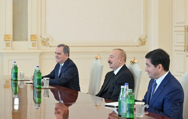 İlham Əliyev Hindistanın xarici işlər nazirini qəbul edib
