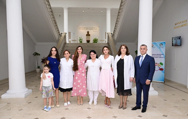 First Vice President Mehriban Aliyeva visited the Research Institute of Pediatrics