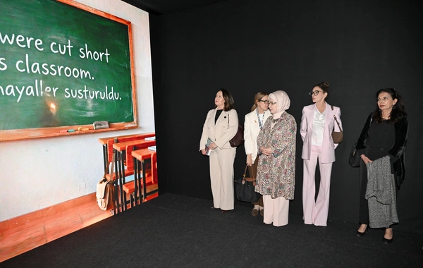 Mehriban Əliyeva Antalyada Fələstinə həsr olunan tədbirdə iştirak edib