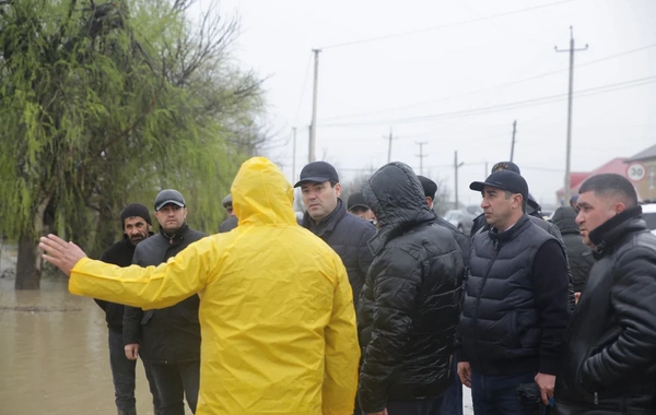 Xaçmazda aramsız yağan leysan nəticəsində 537 evi su basıb