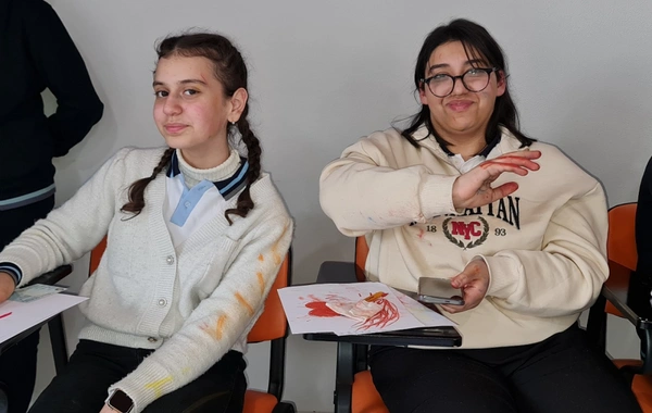 Leyla Əliyevanın təşəbbüsü ilə Yevlaxda uşaqlara ustad dərsləri keçirilib