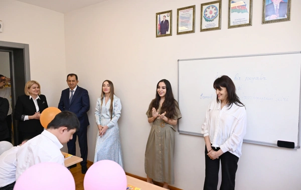 Heydər Əliyev Fondunun vitse-prezidenti Leyla Əliyeva Lənkəranda internat məktəbində olub