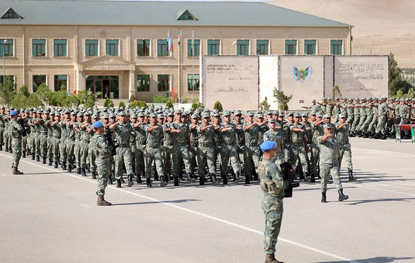 Azərbaycan Ordusunda andiçmə mərasimləri keçirilib