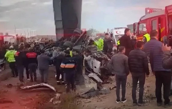 Türkiyədə  ağır yol qəzası: 5 ölü, 14 yaralı var