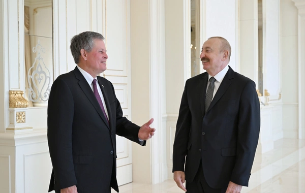Prezident İlham Əliyev ABŞ Senatının Xarici Əlaqələr Komitəsinin üzvünü qəbul edib