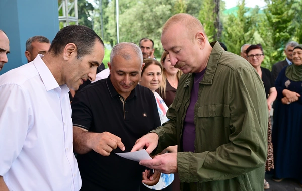 Prezident İlham Əliyev Xocavənd rayonunun Quzeyxırman kəndində olub