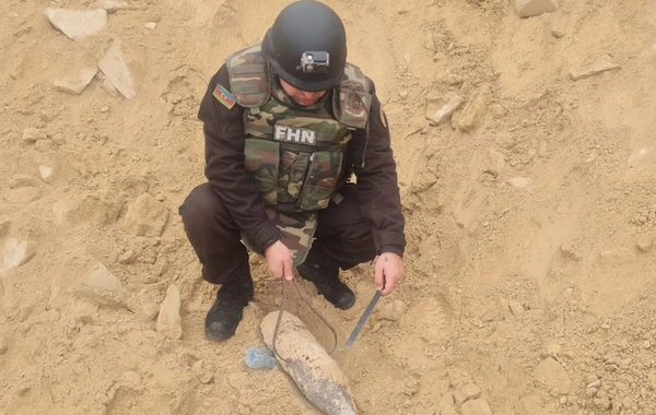 В Баку обнаружен артиллерийский снаряд