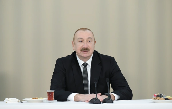 Президент Ильхам Алиев принял участие в открытии 2-го жилого комплекса в Агдаме